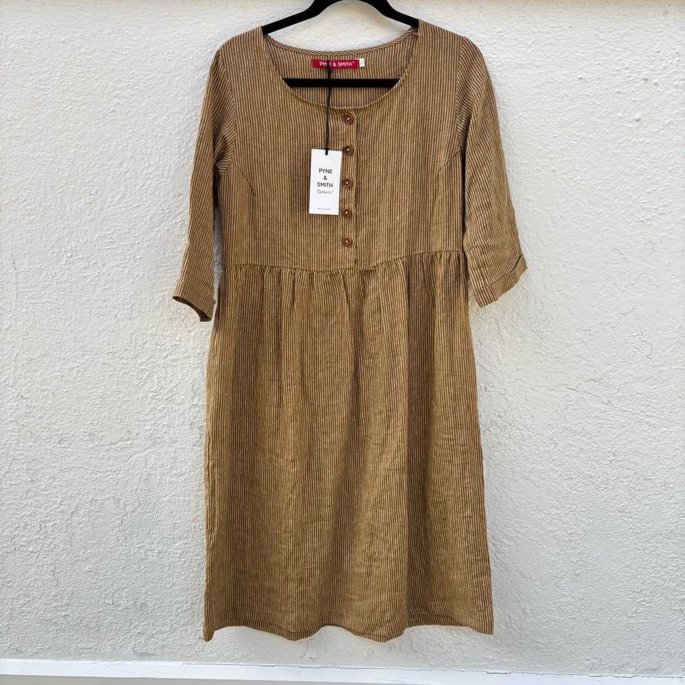 Pyne and Smith No 12 Linen Midi Dress